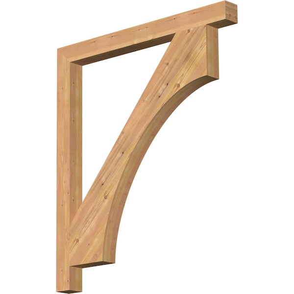 Ekena Millwork Westlake Block Smooth Bracket, Western Red Cedar, 3 1/2"W x 42"D x 48"H BKT04X42X48WTL05SWR - main